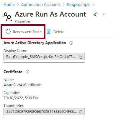 When the “Run as” certificate has been renewed, the new certificate will have its own entry in the manifest. This value will be the public certificate of the new credential.